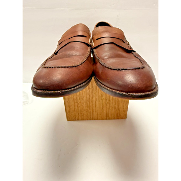 Blake McKay Brown Leather Penny Loafers Classic Dress Shoes Men’s 11